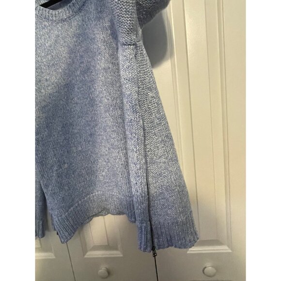 Lane Bryant shimmery blue side zip sweater 22/24 - Picture 4 of 6